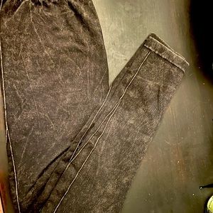 Charcoal stretch leggings size M